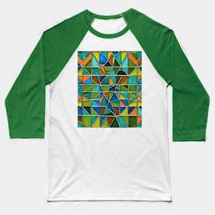 Colorful Stained Glass Windows. Baseball T-Shirt